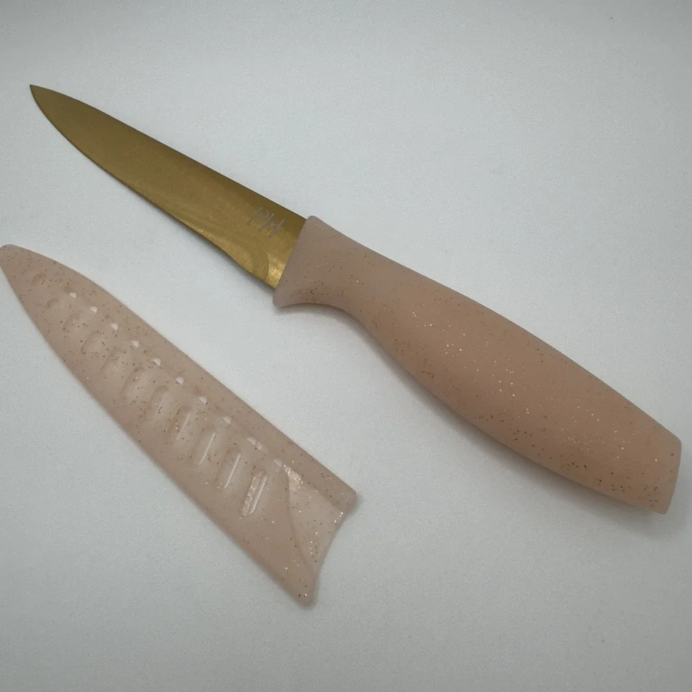 PARIS HILTON 13‎ PIECE CUTLERY SET PARIS HILTON KITCHEN KNIFES PINK & GOLD NEW